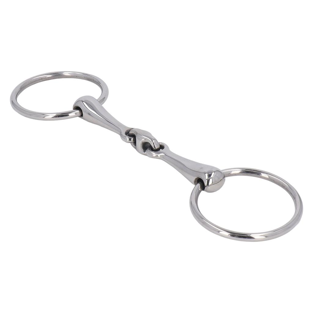 Pferdegebiss Edelstahl Flexibel Gelenkig Tragbar Rostfrei O-Ring Pferdemaulgebiss für Pferd