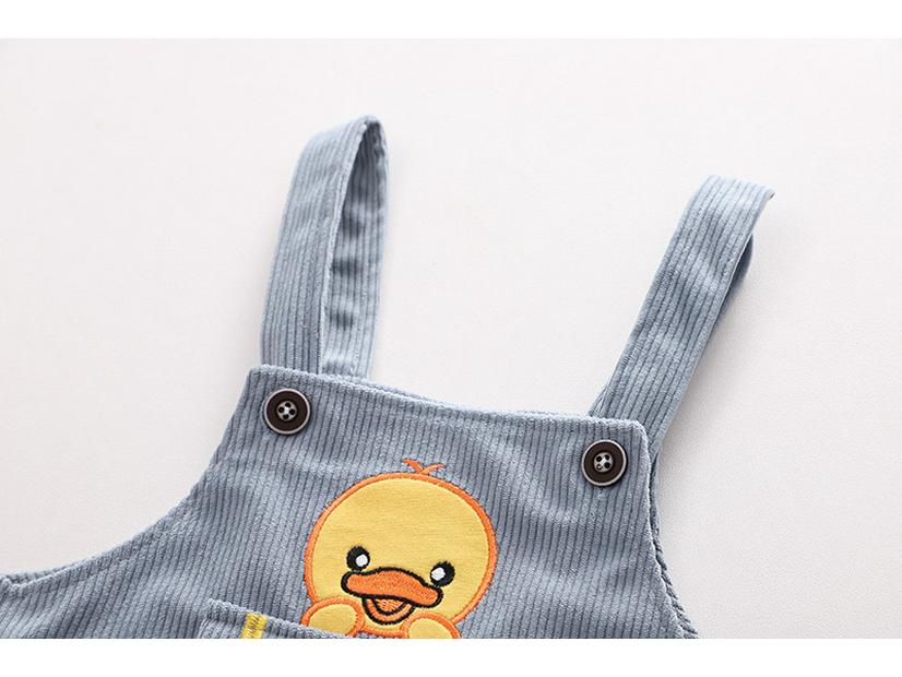 Boys' Korean Style Autumn Long-Sleeve Overall Set - 2 Piece Outfit for Kids.