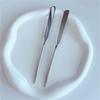 1set Stainless Steel Makeup Foundation Shovel Cosmetic Ring Palette Color Bar Mask Scraper Change Beauty  Makeup Tools