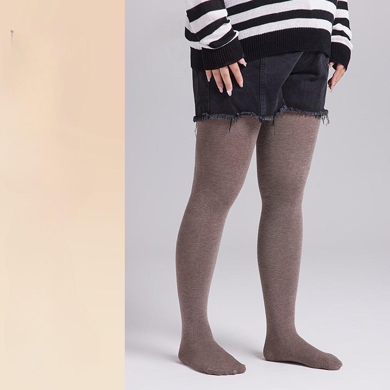 

Женские колготки большого размера с эффектом голых ног, нескользящие, не сползающие, цельные чулки для весны, осени, зимы One Size