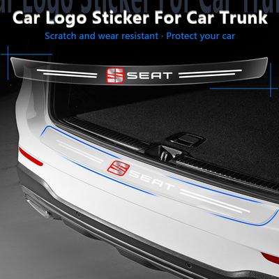 Transparante Beschermsticker voor Autokofferbakbadge voor Leon FR 5 6 Alhambra MK3 MII Altea 5F Ibiza Toledo Cordoba