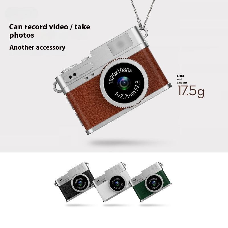 Mini Keychain Camera1080P Small Digital Video Camcorder with 0.96in Screen Portable Retro Tiny Camera for Video Recording