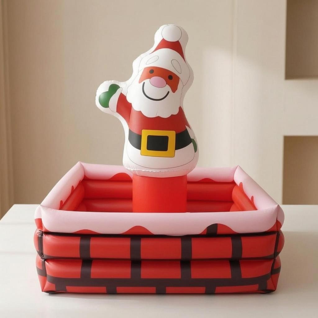 Inflatable Ice Bucket Christmas-Themed with Santa