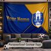 Wall Hanging Tapestry Custom NameSheffield Wednesday FC Pattern Personalized Printed Fabric Wall Decor