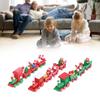 Christmas Train Toys Set Miniature Color Cartoon Christmas Train Model for Kids Boys Girls