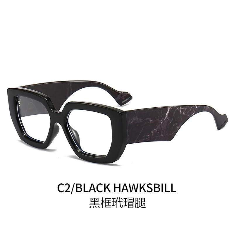 Latest Clear Thick Frame Eyewear Anti Blue Ray Blocking Eyeglasses Square Optical Lens Eyeglasses Unisex Design Gafas Lectura  Gafas De Sol
