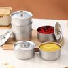 1/3/5PCS Stainless Steel Steamed Egg Bowl Ramen Rice Fruit Salad Stew Bowls With Lids Soup Cup Food Container Kitchen Tableware&