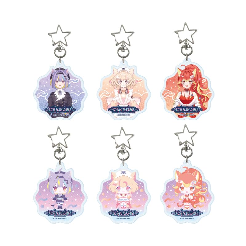 

Nyantasia! 01 [Official Illustration] Star-Shaped Nasukana Acrylic Keychains (Box of 6)