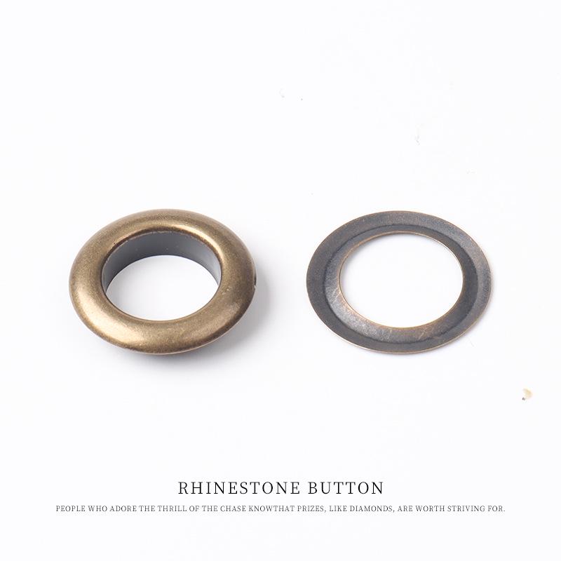 Ösenknöpfe Metallzubehör für Gepäck, Bekleidung, Gürtel, Schuhe und Anhänger.