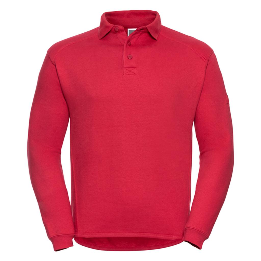 Russell Collection Mens Heavy Duty Collared Work Sweatshirt
