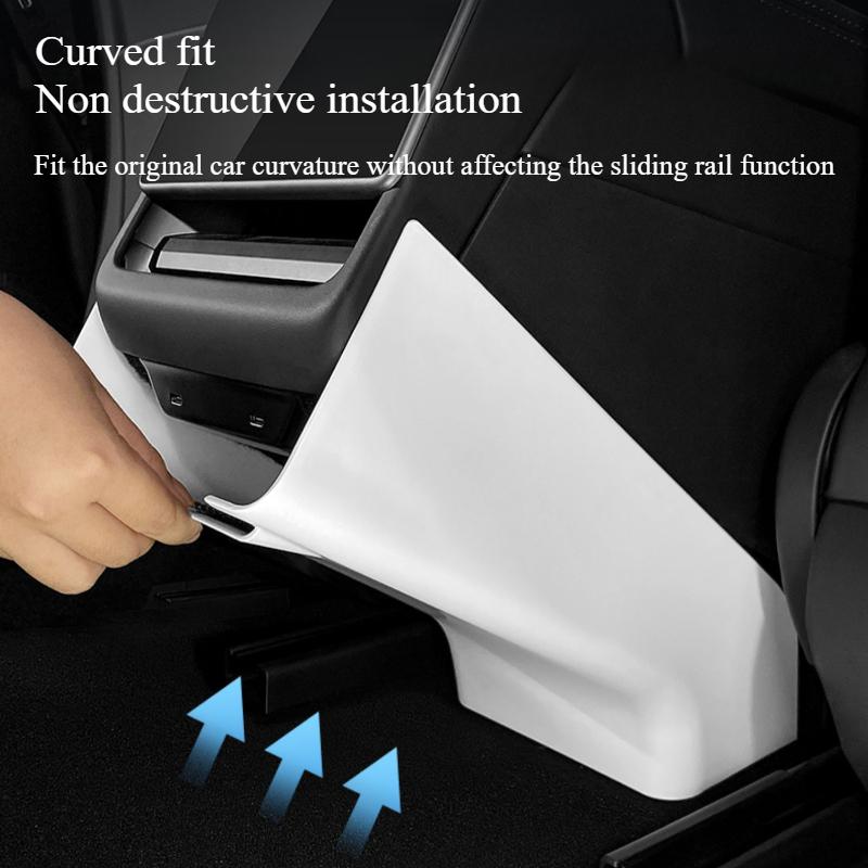 Rear Air Outlet Frame for Tesla Model 3+/Model Y Juniper 2025 Rear Screen Cover Back Air Vent Trim Protective Cover Accessories