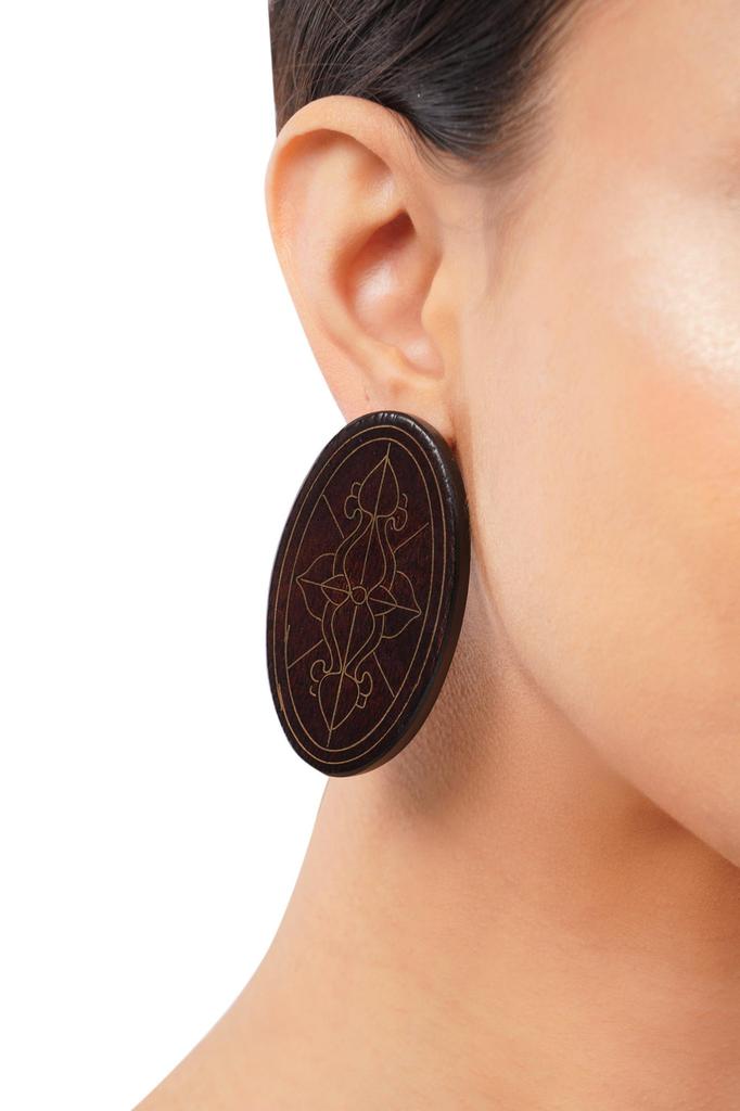 Oversized Oval Earrings