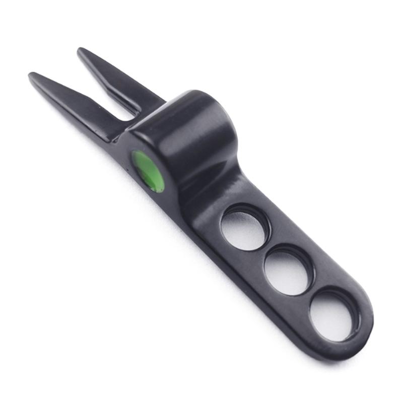 

Golf Divot Repair Tool Grooves Cleaner Golf Fork Lawn Maintenance Repair Tool Zinc Alloy Pitchforks Turf Tool Enduring чорний