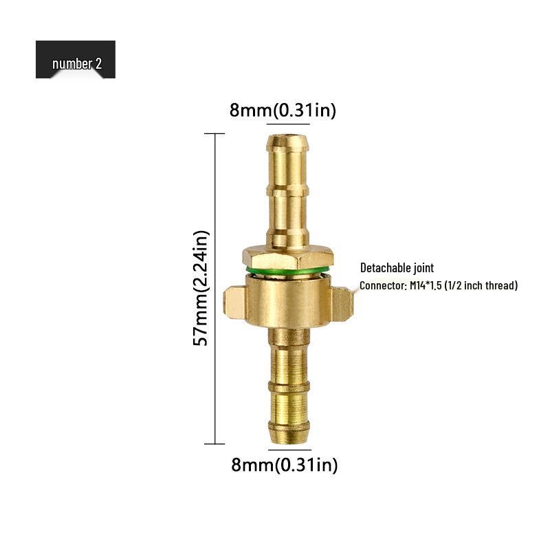 Flexible High-Pressure Brass Joint Connector with M14*1.5 Thread
