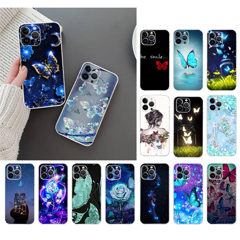 Phone Case For Iphone 17ProMax Air 16 15 14 13 Pro Max 15 16 Pro 15Plus Colorful Butterfly Flower
