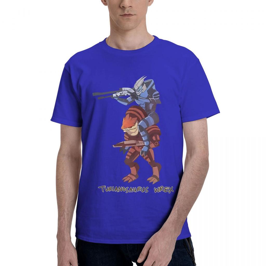 Mass Effect Turianosaurus Wrex 100 Cotton Casual Breathable Confortable Top Funny TShirt For Men Mens Shirt