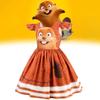 Hoppers Kinder Biber Verwandlung Cosplay Kleid Mit Cartoon Aufdruck Für Kinder Alter 3 Bis 8