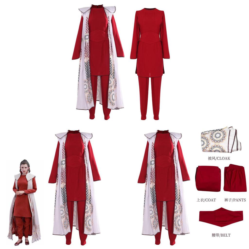 Star Wars Princess Leia Cosplay Costume Set With Polyester Fabric For Halloween