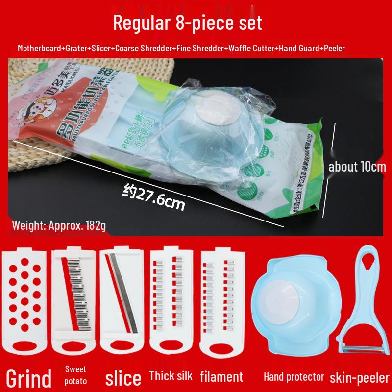 Stainless Steel Multifunctional Vegetable Cutter & Grater with Potato Peeler