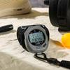 ULTRAK DT495E Electronic Stopwatch, 100-Lap, 3-Row Display, Portable Timer for Track and Field Training