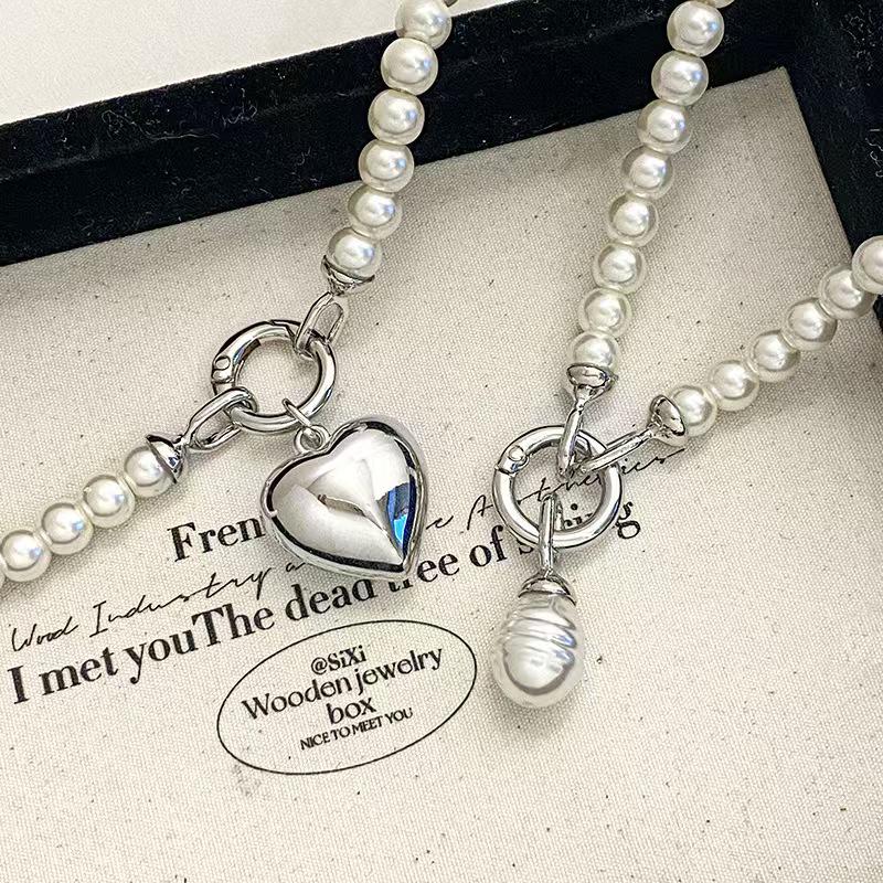 Elegante lange Perlenkette für Damen: Modische, vielseitige, mehrlagige Pulloverkette mit hochwertigem Anhänger für einen schicken und trendigen Look.