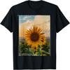 Japanese Floral Sunflower Shirt Streetwear Aesthetic Graphic T-Shirt