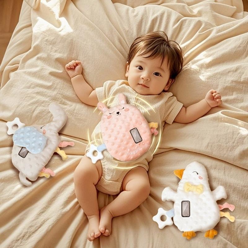 Gentle Vibration Infant Sleep Soother For Sleep Support Ergonomic Shape Machine Washable Breathable Fabric