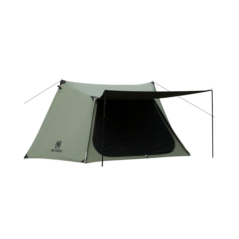 

OneTigris SOLO HOMESTEAD TC Tent, Pup Tent, Military-Style Polycotton Fabric, Breathable, Easy Setup, Durable, Solo Tent Poles, Groundsheet Included,