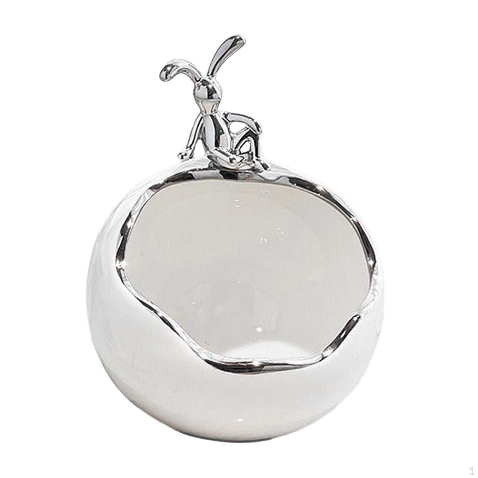 

Керамічна коробка для зберігання кроликів для дому та офісу lazy white