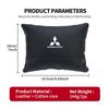 For Mitsubishi 1/2PCS Car Styling Leather Headrest Neck Support Neck Pillow Seat Accessories Lancer ASX Pajero Mirage Attrage WJ4