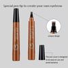 4 Forks 3D Liquid Eyebrow Pencil Lasting Waterproof Anti-Sweat Non-Fading Color Eyebrow Hair Makeup Women Beauty Makeup 5 Colors