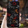Coque de téléphone Cool Colorée Graffiti Cool Pour Samsung S 9,10,21,30,22,23,24,25,Ultra,Plus,Lite,FE,4,5G Coque Souple Noire