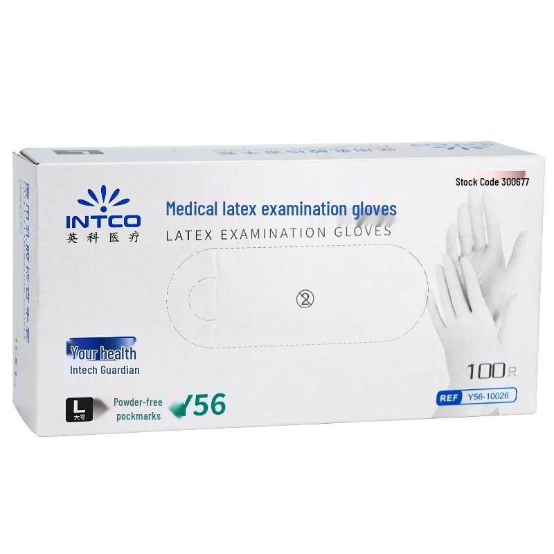 INTCO Disposable Latex Examination Gloves