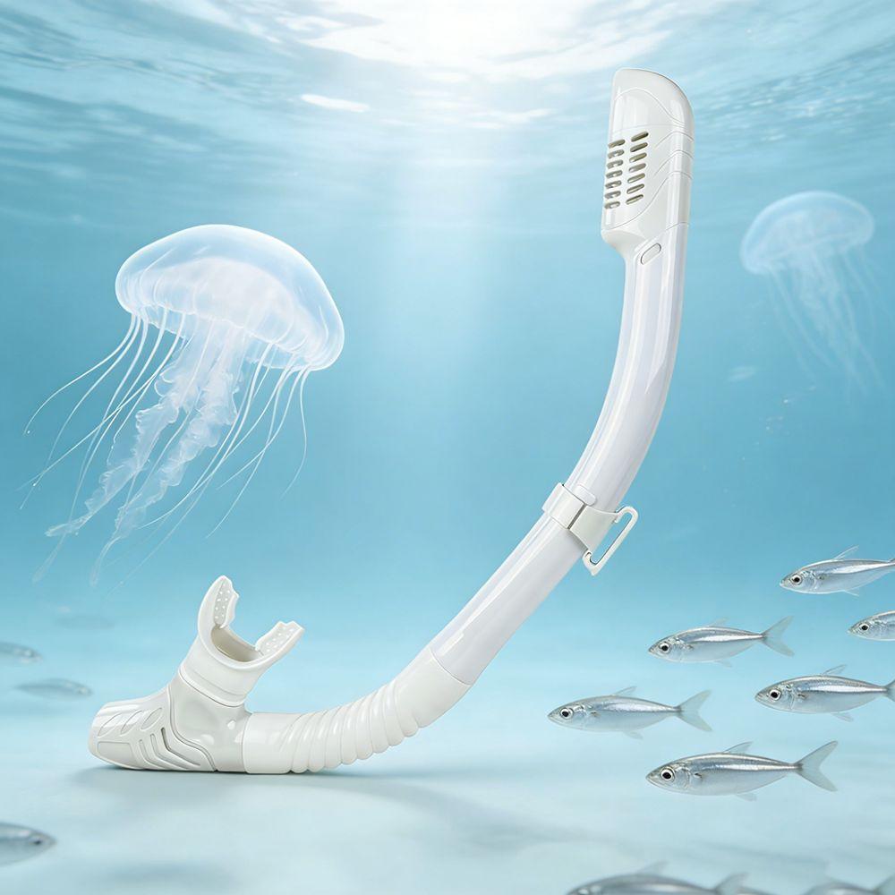 Silicone Diving Dry Snorkel Full Dry Swim Training Snorkel Underwater Equipment  Freediving