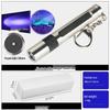 365nm Purple Light Mini Stainless Steel Flashlight Keychain for Antiques, Collectibles & Jade Identification