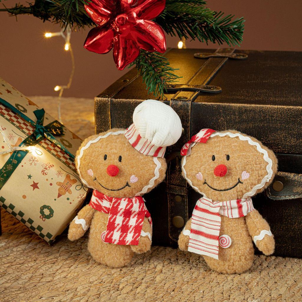 Biscotto di Pan di Zenzero Decorazione per Natale e Capodanno con Fiocco