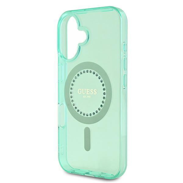 Funda para iPhone 16 Plus Guess MagSafe Hardcase Verde