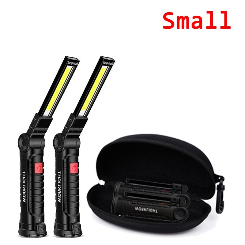 Portable LED Handheld Flashlight USB Rechargeable Flashlight Tail Magnet Working Lamp Outdoor Waterproof Camping Repair Lantern