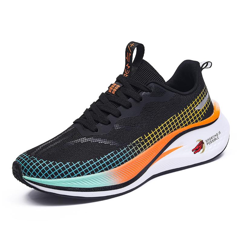 Running Shoes Men Air Men Thick-soled Mesh Breathable Anti-slip Casual Men Shoes Women Soft Lace-up Sports Shoes Women