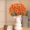 Artificial Fall Flowers Realistic Fake Mums Faux Mums for Outdoor Indoor Garden Home Decoration