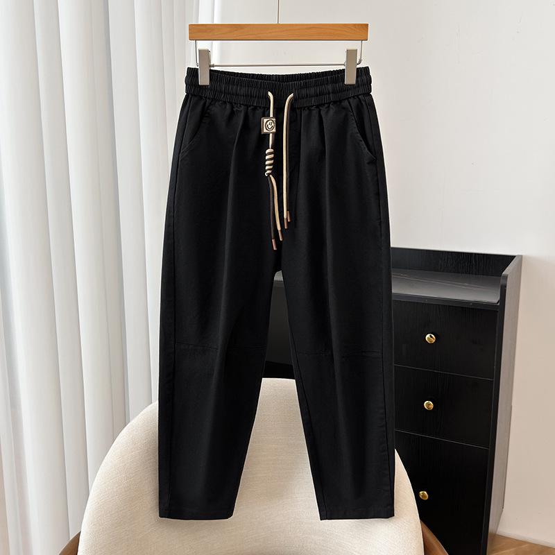 

Women s Plus Size Elastic Waist Carrot Pants - Velvet-Lined, Thickened Casual Jeans for Autumn & Winter 8XL (230-260 jin)