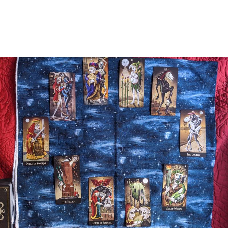 Deviant Moon Tarot Borderless Edition-Karten Tarot-Kartenspiele