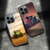 Farm Vehicle Tractor Phone Case For Apple Iphone 16 15 Plus Soft 13 12 Mini Cover 11 14 Pro Max Capa X XS XR 8 7 Shell Coque Sil