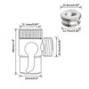 Dual Mode Faucet Diverter - Switch Faucet/Shower Dispense At the Touch of a Button Tool-Free Installation Easy Installation