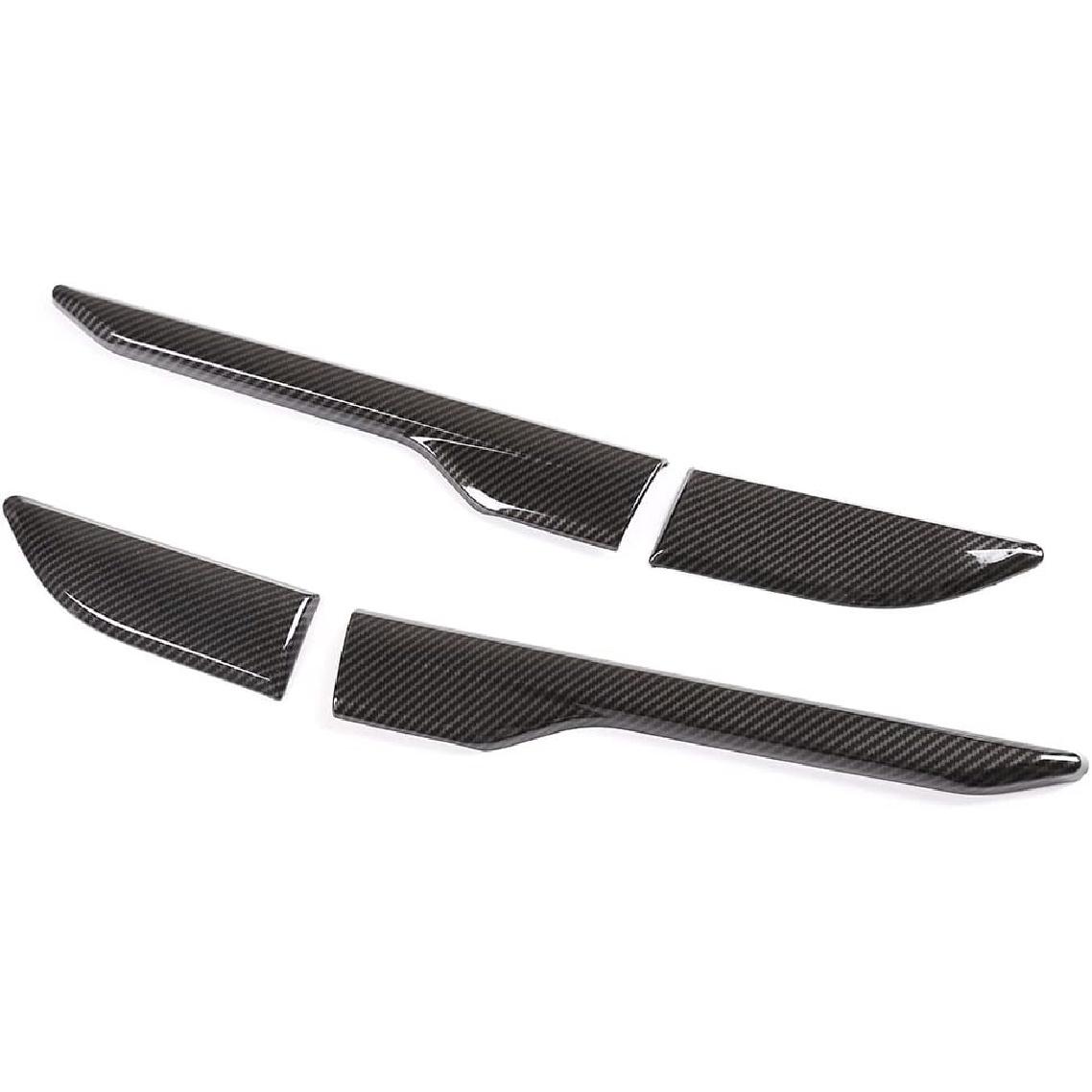 

METYOUCAR ABS Side Door Fender Air Vent Outlet Trim for Land Rover Range Rover Evoque 2012-2017 (Piano Black) Carbon fiber