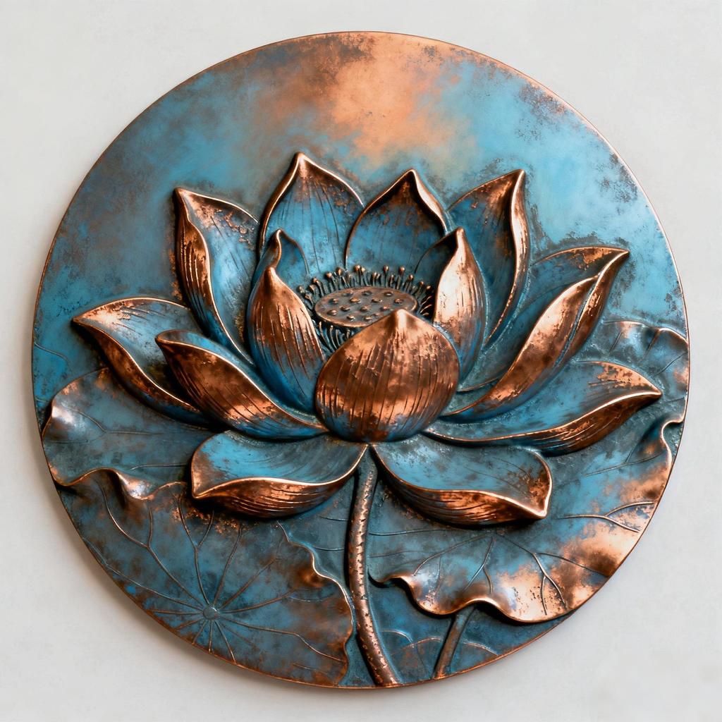 Retro Rund Väggdekoration i Järnkonst