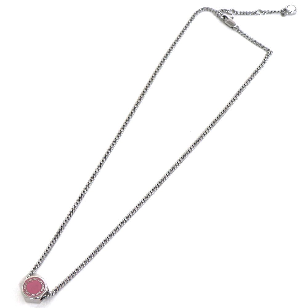 Marc Jacobs 4S4JER001J11 029 Women's Necklace, Pendant, Silver, Pink, [Used]