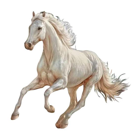 1/2/3/4 Pcs Horse Ornaments For Christmas Tree Metallic Rhinestones Horse
