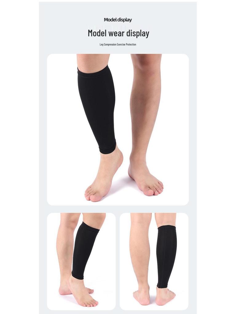 Cross-border Breathable Shin Guard & Compression Leg Sleeves for Cycling, Basketball, Running, & Football