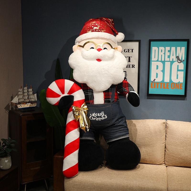 New 80cm Kawaii Large Plush Santa